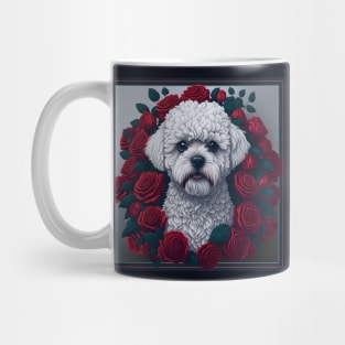 Maltipoo red roses 2 Mug